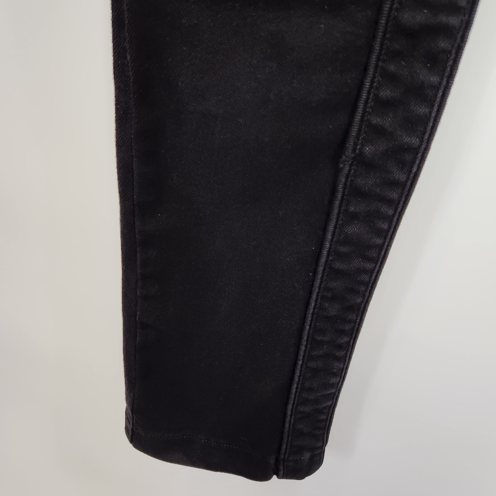 RtA Malka High Rise Straight Leg Jean Utility Details Aged Black 26 - Picture 7 of 16
